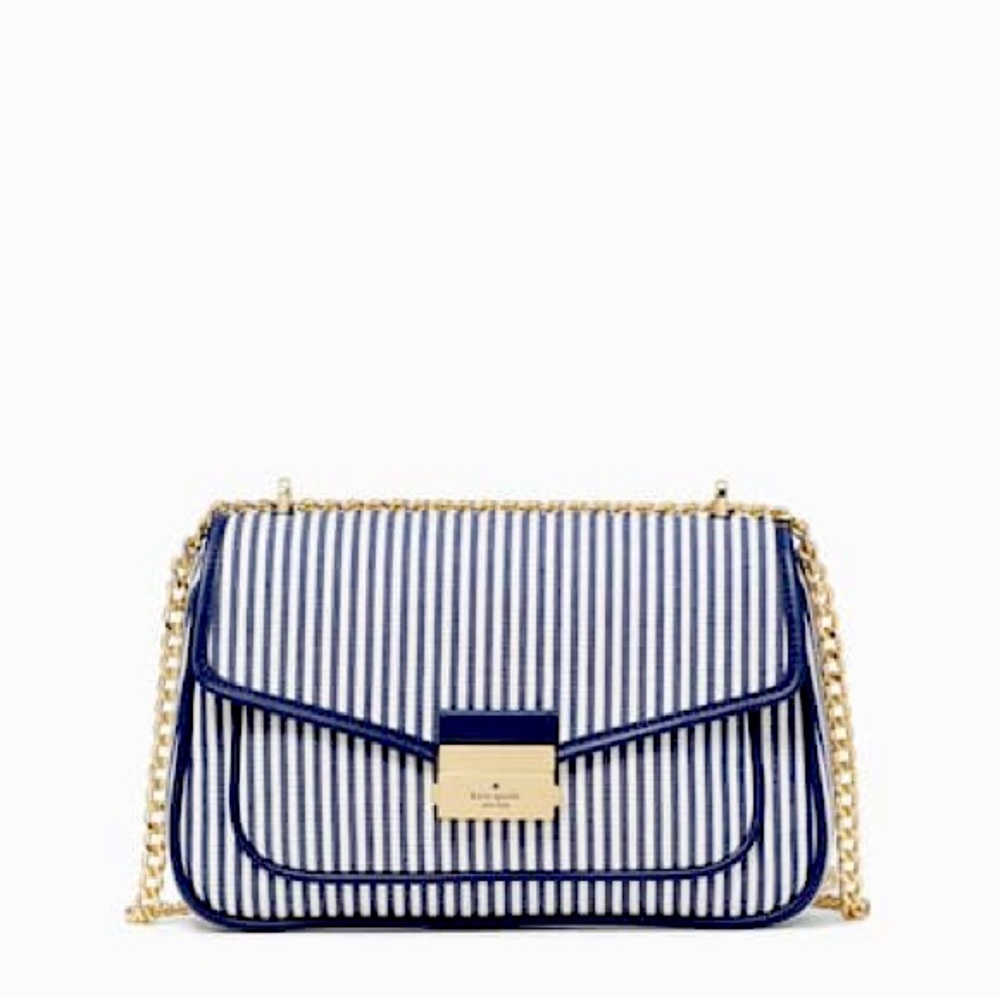 ❤️ kate spade new york NWT Carey Flap Shoulder Bag striped